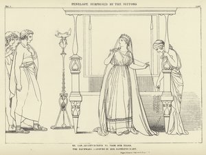 Pénélope surprise par les prétendants - John Flaxman